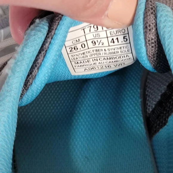 Asics Women's Stormer Running Shoe Gym Workout Athletic Sneaker Sz 9.5 Gray Blue - Picture 10 of 13